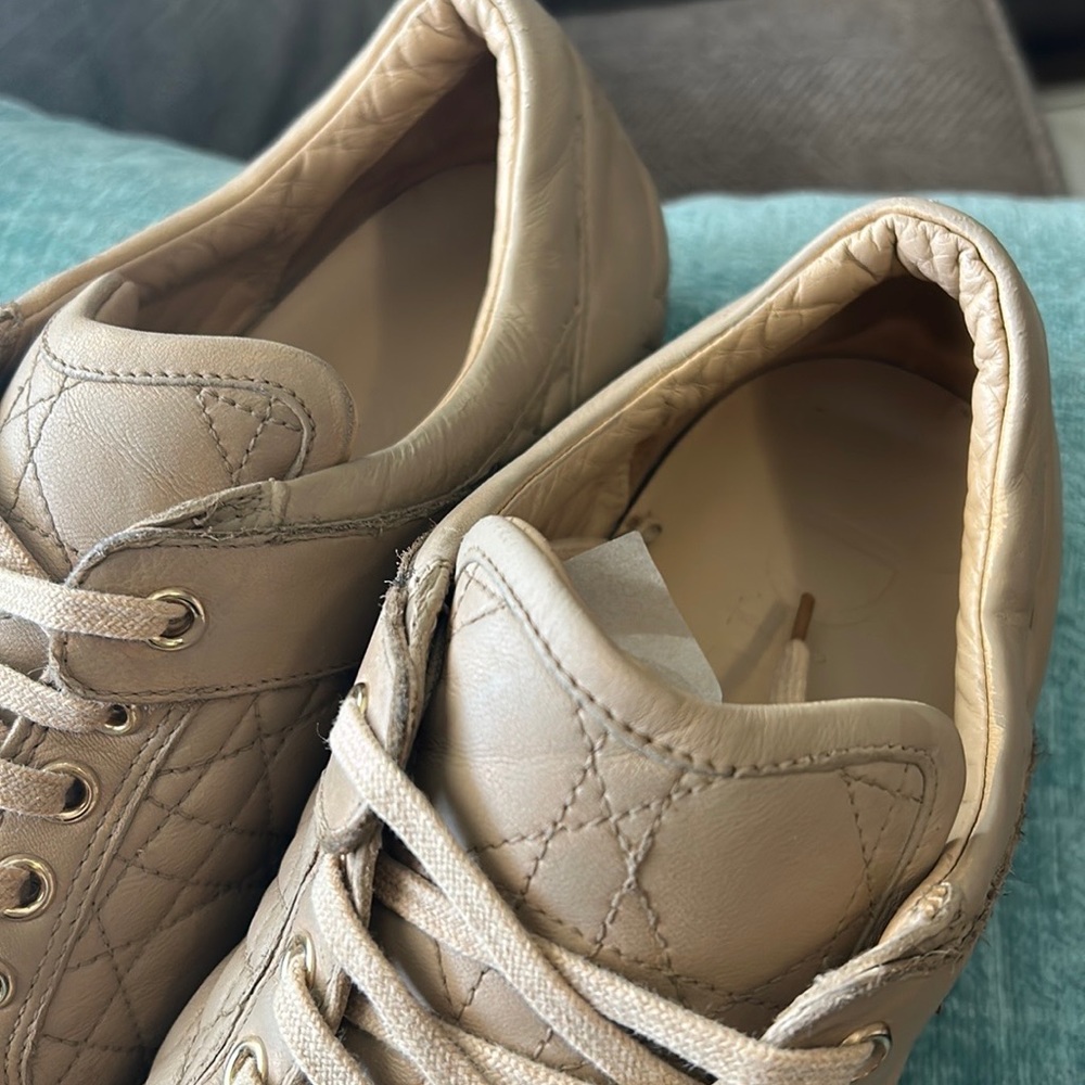 Dior quilted lambkin leather women’s shoes  sz 40 - Picture 7 of 14